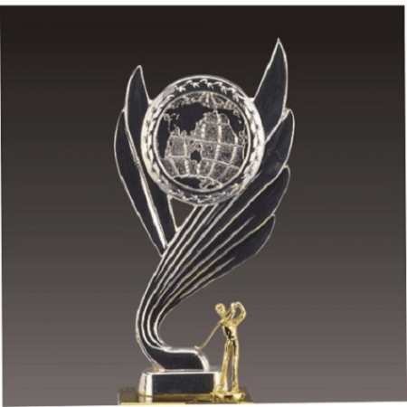 금속크리스탈 실버 세계지도 골프트로피 67 #3
