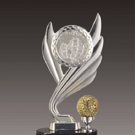 금속크리스탈 실버 세계지도 골프트로피 70 #3