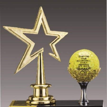 금속크리스탈 골드 별 골프트로피 73 #3