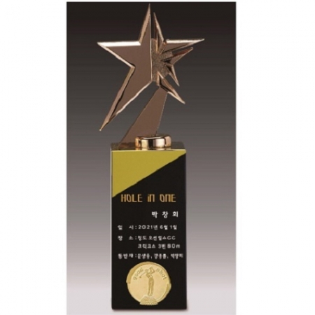 금속크리스탈 브론즈 별 골프트로피 75 #2