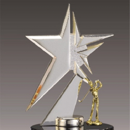 금속크리스탈 실버 별 골프 트로피 77 #3