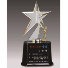 금속크리스탈 실버 별 골프 트로피 77