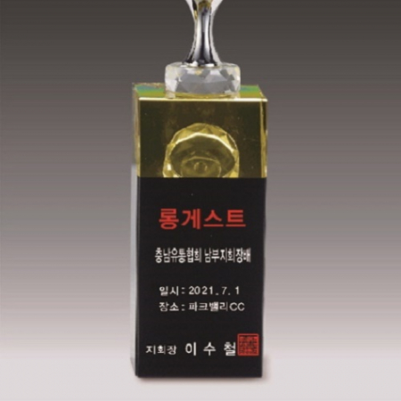 금속크리스탈 골프공 골프 트로피 85 #4