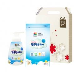 프레시웰 항균 핸드 워시 용기, 리필 2종 세트
