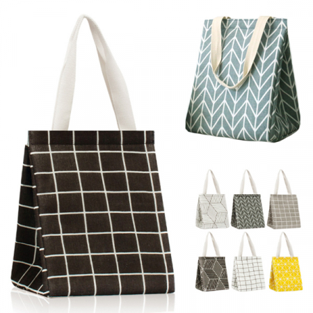 에코 크로스백, 가방 모던 체크 보냉 피크닉가방 반찬가방 도시락가방 음료가방 #2