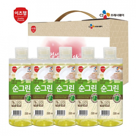 CJ 이츠웰 순그린 주방세제 용기 5종 (320ml) #2