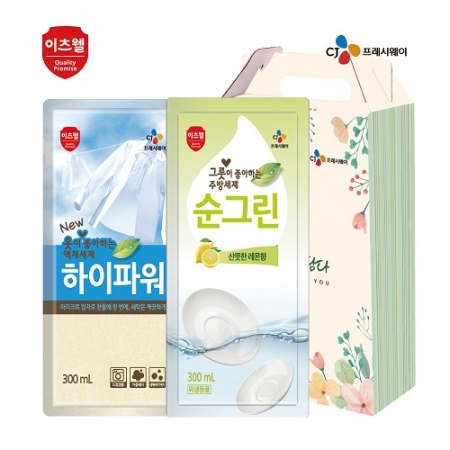 CJ 이츠웰 하이파워 세탁세제 + 순그린 주방세제 #2