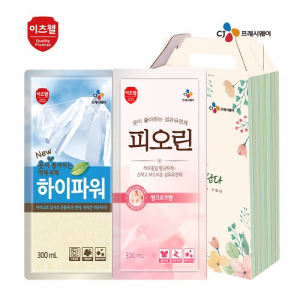 CJ 이츠웰 하이파워 세탁세제 + 피오린 섬유유연제