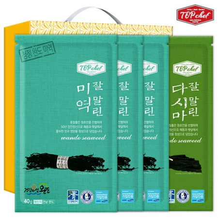 탑셰프 잘말린 미역 40g 3P 다시마 50g 4종 #2