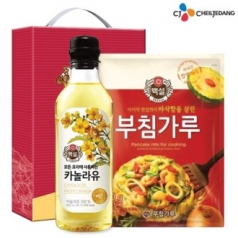 백설 카놀라유 500 / 부침가루 500 (2종)