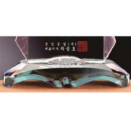 화이트 핑크 투톤 크리스탈 상패 #5