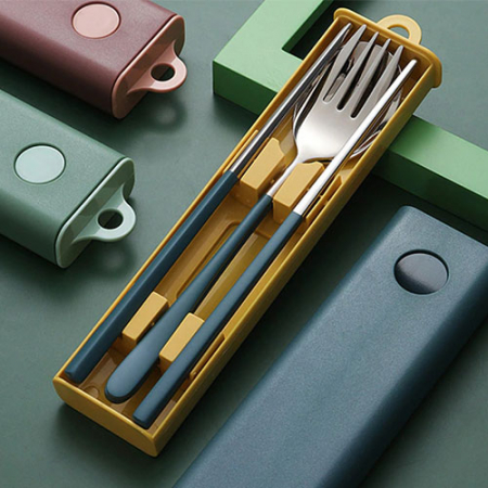 휴대용 수저 3종 세트 (포크 포함) #3