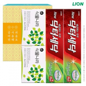 식물나라 비누2P, 세닥 치약 100G 2P (4종)