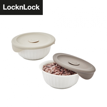 락앤락 바로한끼 도자기 밥 / 밀폐용기 450ml 2개 세트 #2