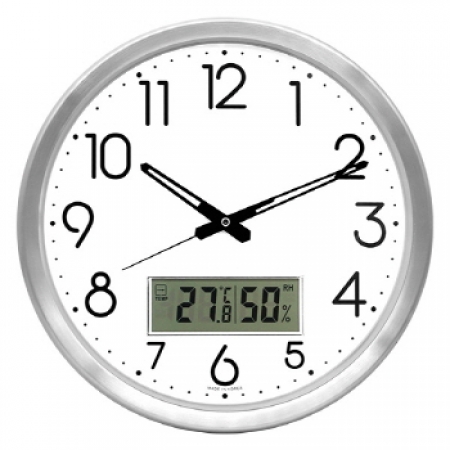 국대 디지털 온습도 무소음 알미늄 벽시계 35 #2