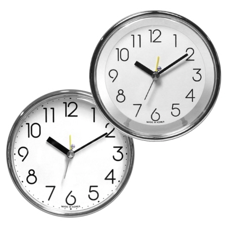 볼록 아크릴 크롬 탁상시계 125 #2