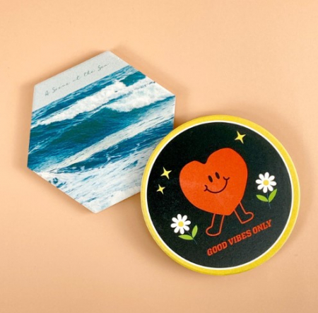 규조토 컵받침, 규조토 티코스터 #2