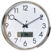 작은이미지: 국대 카렌다 온도 크롬 벽시계 무소음315 ss-851C #4