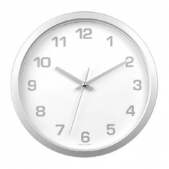국대 심플 실버 벽시계 270