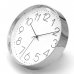 작은이미지: 무소음 세련 크롬 벽시계 280 #3