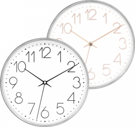 무소음 세련 크롬 벽시계 280 #2