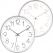 무소음 세련 크롬 벽시계 280