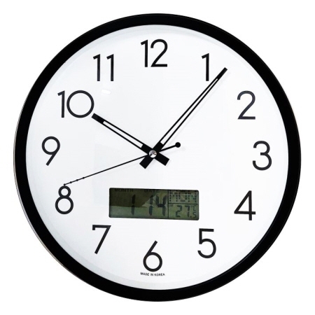 국대 각도 카렌다 온도 벽시계 무소음320 #3