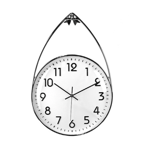 나래 크롬 입체숫자 볼록걸이벽시계 300 #2