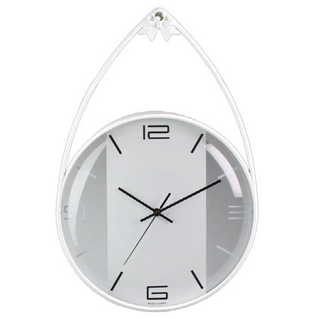 나래 볼록 투명 걸이 벽시계 300 #3