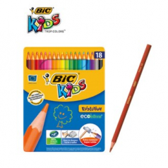 [BIC] 빅 에볼루션 메탈 색연필 18색