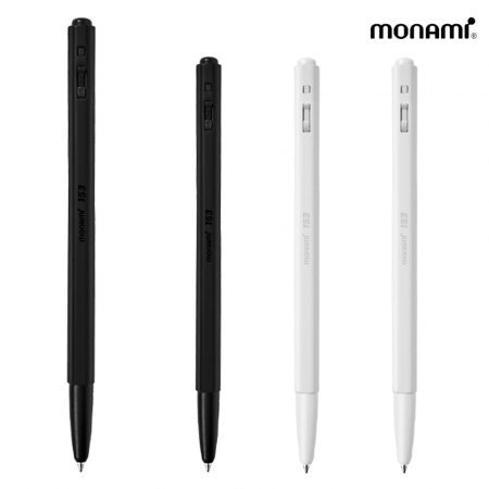 모나미 153 블랙 & 화이트 메탈 볼펜 // 편안한 사용감 #2