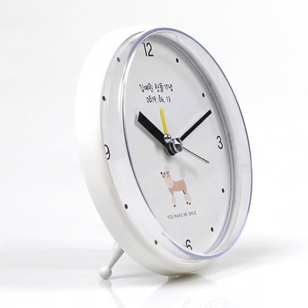 강아지 입체 탁상시계 #3