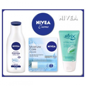 니베아 바디 기획 세트 (바디로션 + 핸드크림 2 + 립모이스춰 립케어)