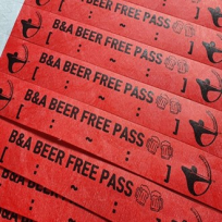 입장권 팔찌 종이 손목밴드