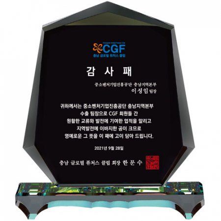 흑경 크리스탈상패 #2