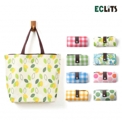 세븐몰 옥스퍼드 패턴 장바구니 에코백