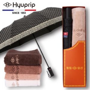 협립 2단 커넥션 우산 1P +40수 호텔 코마 세면타올 1P세트