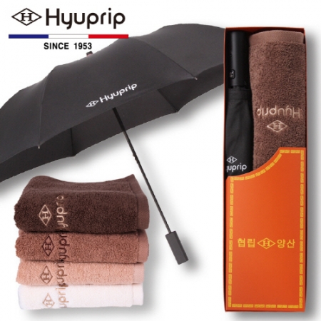 협립 2단 심플 우산 1P +40수 호텔 코마 세면타올 1P세트 #2