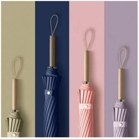 16k 파스텔 우드 장우산 일자손잡이, 컬러다양 #2