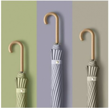 16k 파스텔 우드 장우산 j라인 / 컬러다양 #2