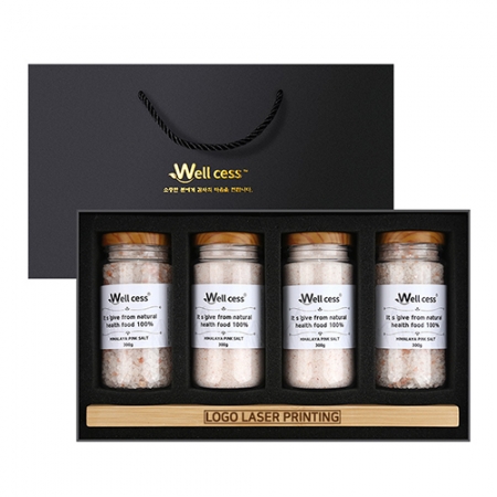 웰세스 WG-104S 히말라야 핑크솔트 4종세트 [핑크솔트 고운입자 300Gx2, 핑크솔트 굵은입자 300Gx2] #2