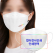 mb필터 3중구조 3단형 화이트 마스크 (컬러전사인쇄무료)