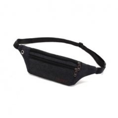 지퍼 포인트 캔버스 힙색