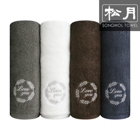 [송월타올] 호텔 라운드 러브 타올 190g 1p #2