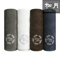 [송월타올] 호텔 라운드 러브 타올 190g 1p