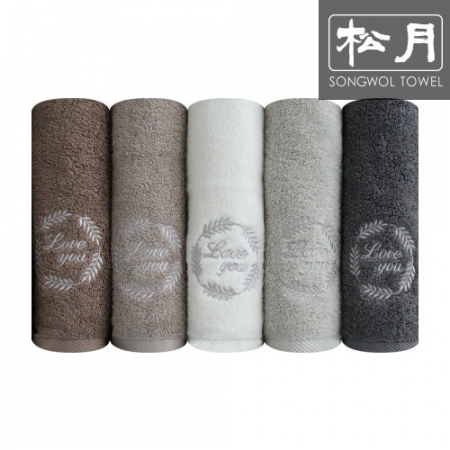 [송월타올] 호텔 라운드 러브 타올 150g 1p #2