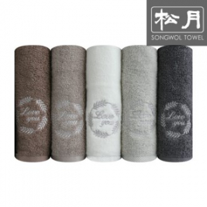 [송월타올] 호텔 라운드 러브 타올 150g 1p