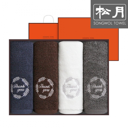 호텔 라운드 땡큐 타올 190g 4p #2