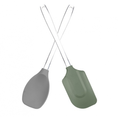 실리콘 주방기구 2종 세트 / 스파츄라 +볶음스푼 // 국산 #2