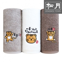 [송월타올] 행복한 호랭이 타올 150g